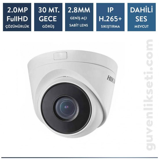 Hikvision DS-2CD1323G0-IUF 2MP IP IR Dome Kamera